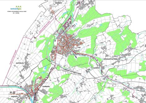 Leitungsnetz Seelandgas AG 2024